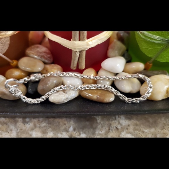 Sterling Silver Bracelet Bali-Style 8.5” - Picture 8 of 15